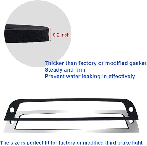 Miniatura 3 de Tercera tercera junta de sello de luz de freno compatible con Frontier 2005 a 2019, Titan 2004 a 2015 Hight Mount Stop