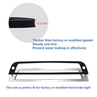 3rd Third Brake Light Seal Gasket Compatible with Frontier 2005 to 2019, Titan 2004 to 2015 Rear Cab High Mount Stop Lamp