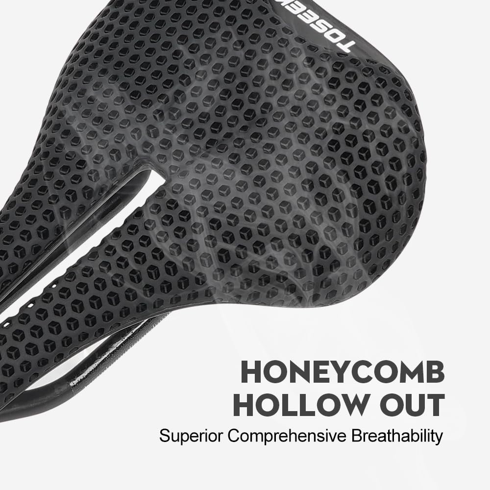 Selle De VTT Carbone Multicolore – Siège Vélo Route/VTT – Ultra Légère Et Confortable