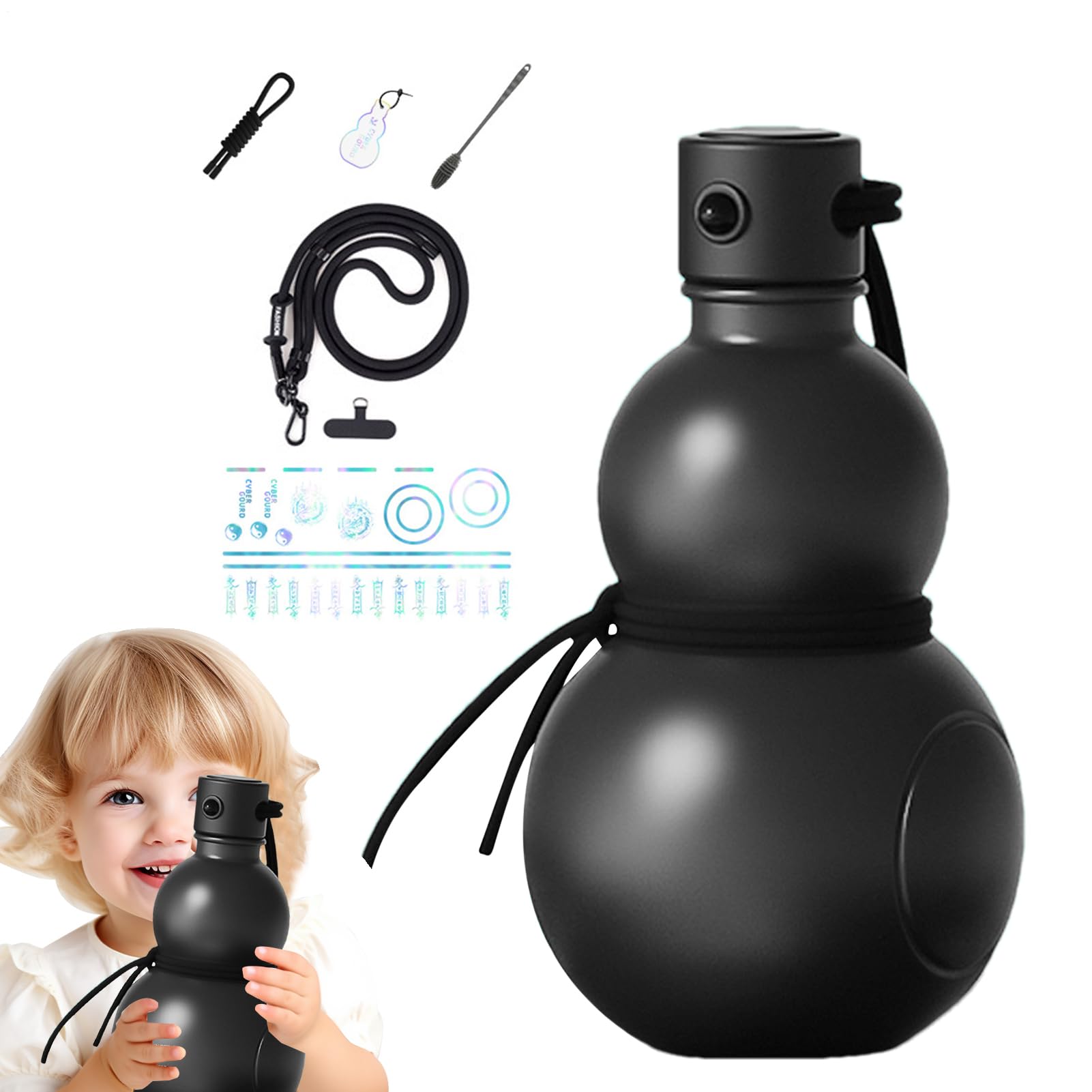 Gourde médiévale anti-fuite 900ml pour vin et eau en extérieur