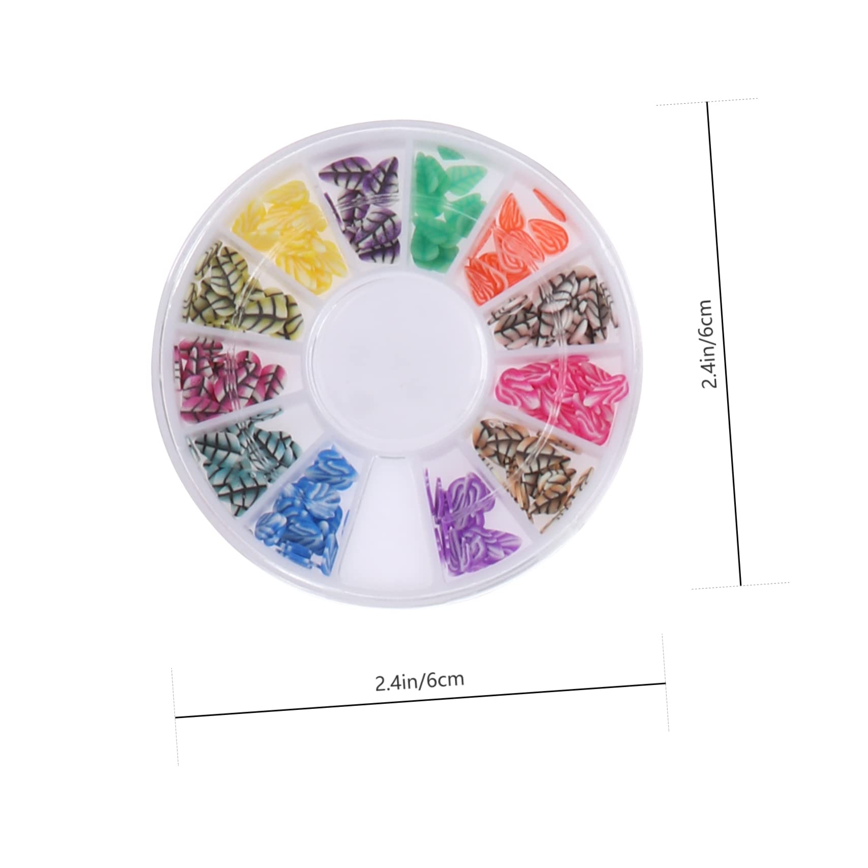 Didiseaon 8 Pack Diy Fruit Shape Polymer Clay Patches Nail Art Charms for Jewelry Making