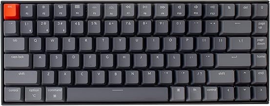 Keychron K2 Wireless Bluetooth 5.1/Wired USB Mechanical Keyboard for Mac Layout, Compact 84 Keys Computer Keyboard Gateron G Pro Brown Switch White LED Backlight N-Key Rollover for Windows-Version 2