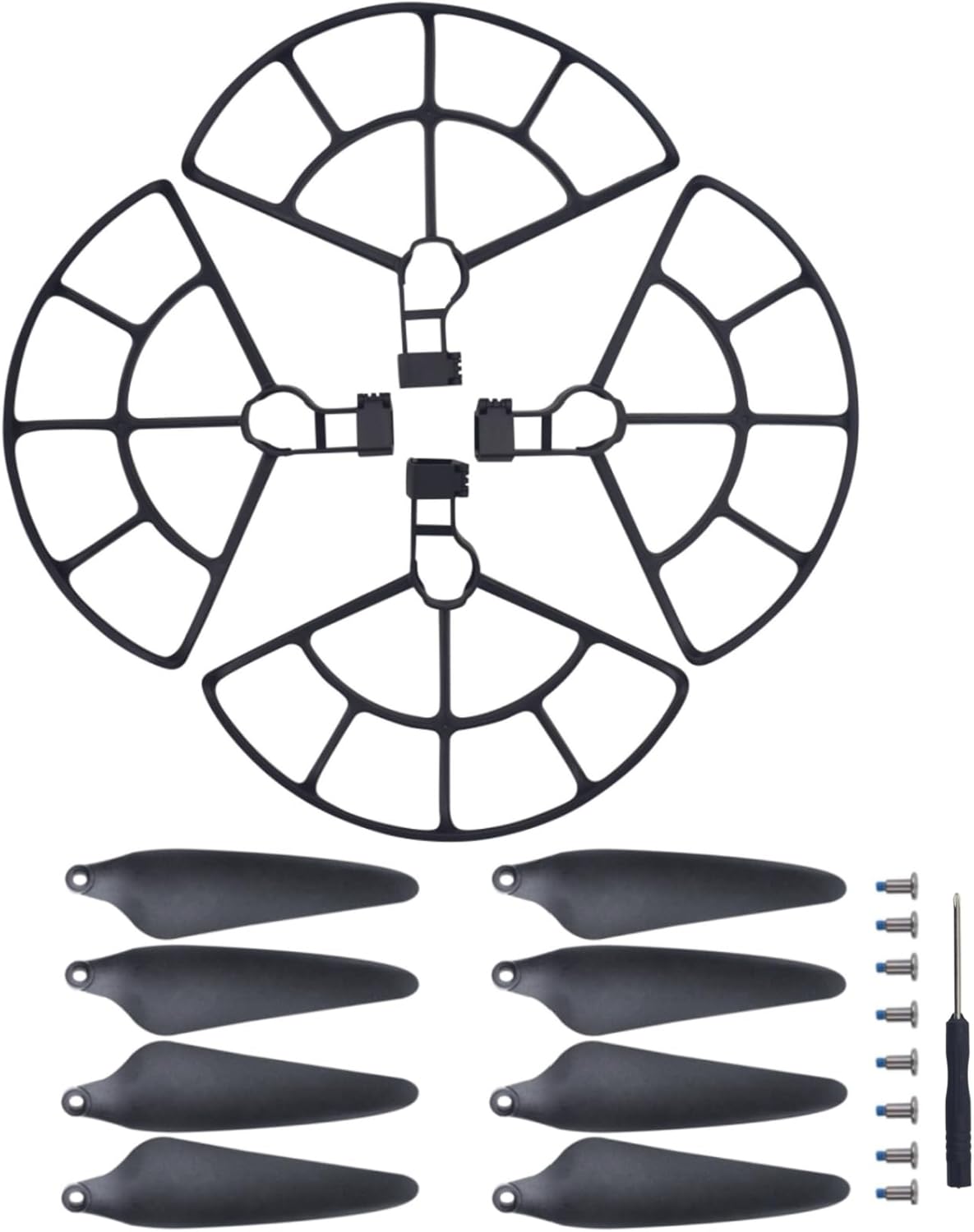 sea jump Quick Release Protection Ring+Propeller Suitable for HS360S Drone Blade Protection Cover Remote Control Quadcopter Anti-Collision Ring Wing Protection Cover Accessories
