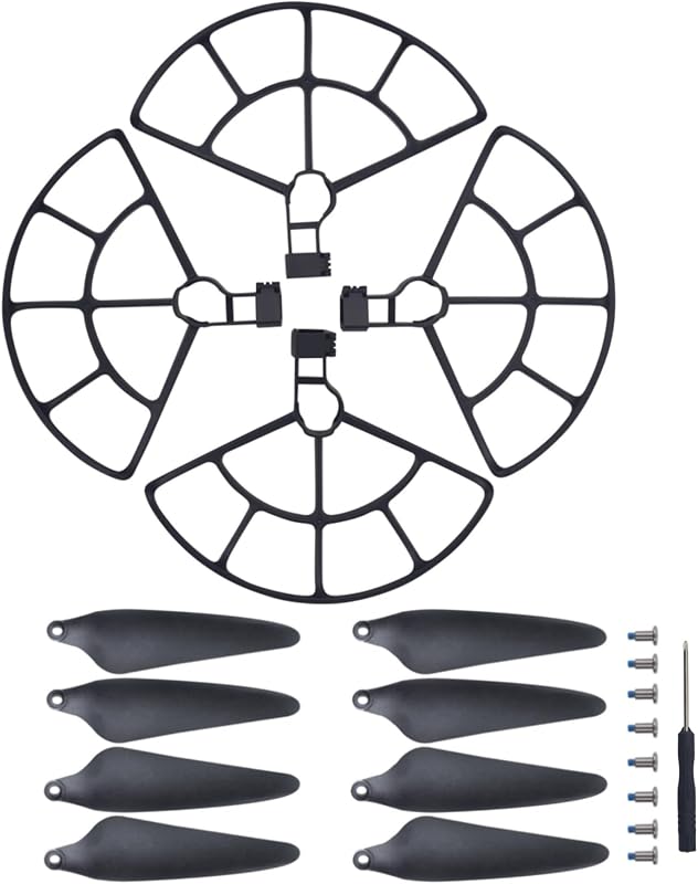 Quick Release Protection Ring+Propeller Suitable for HS360S Drone Blade Protection Cover Remote Control Quadcopter Anti-Collision Ring Wing Protection Cover Accessories