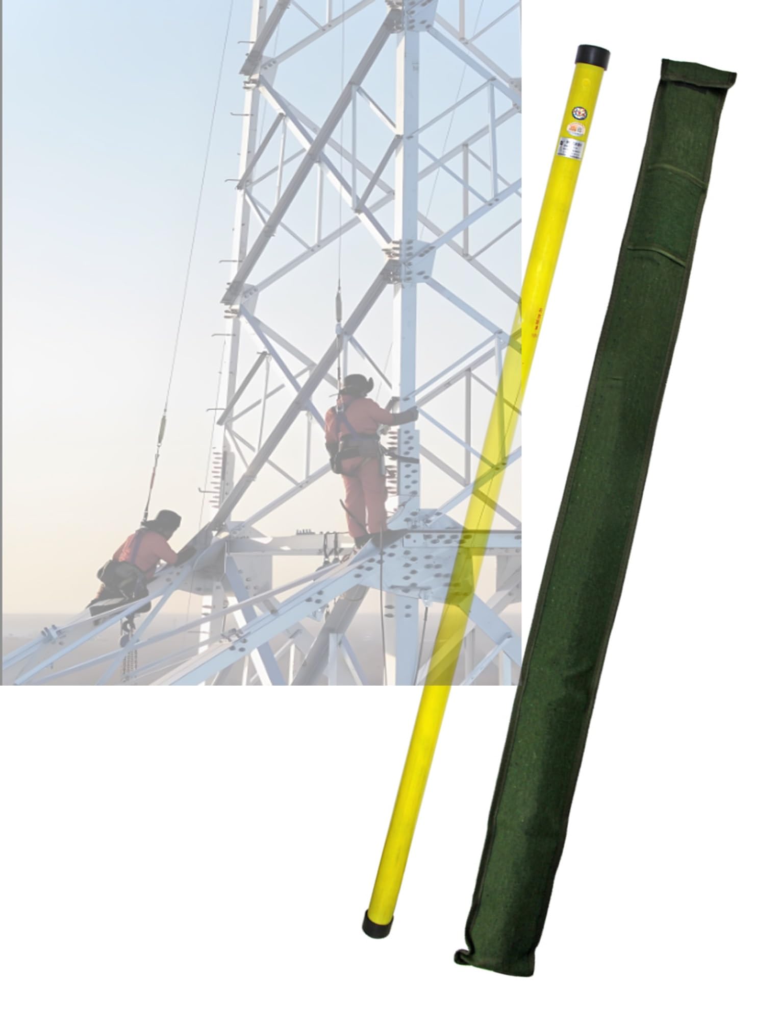 Perche de Mesure Haute Tension, Perche de Mesure de Hauteur rétractable Haute Tension, règle légère en époxy diélectrique pour la Maintenance électrique, 1000 cm / 32,8 pi - Outil de Mesure