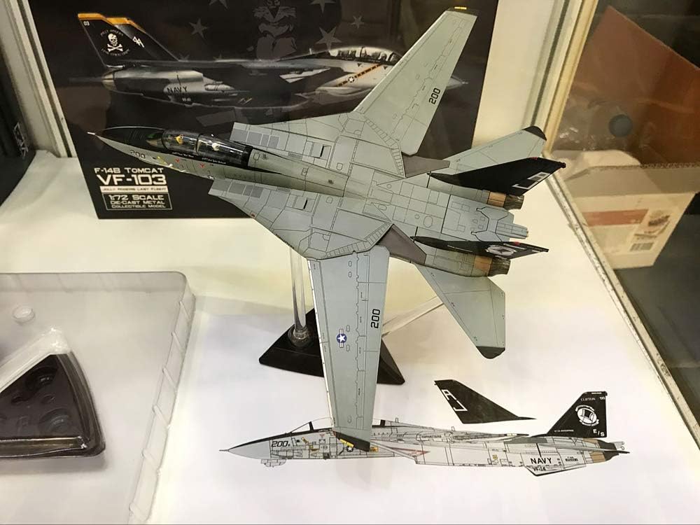 Calibre Wings Grumman F14A Tomcat USN VF14 Tophatters AJ200 USS