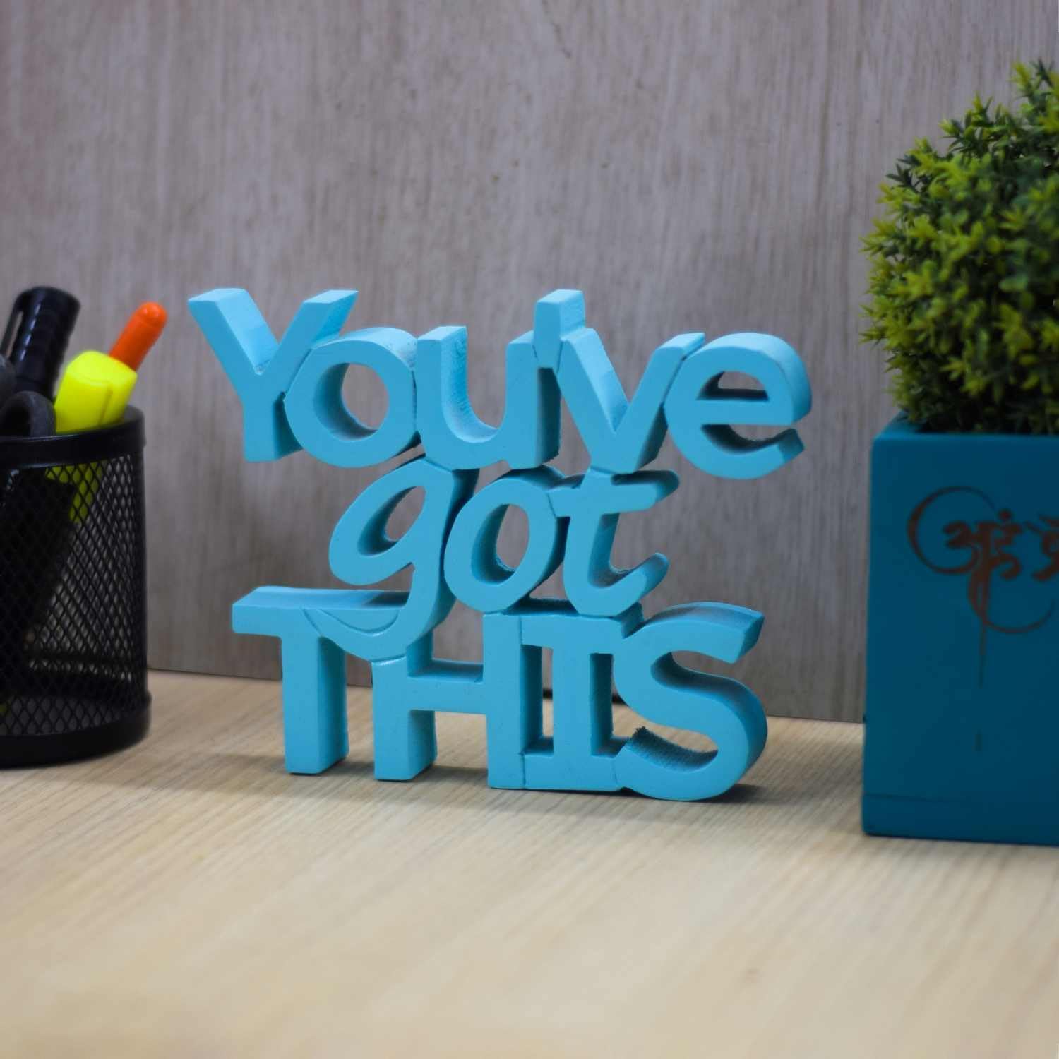 NUKKAD TALES You've got This Blue Fancy Decoration Showpiece Home Decor Items for Bedroom Living Room Decoration Items Book Shelf Décor Birthday Gift Items Gift for Dance Lovers-image-21