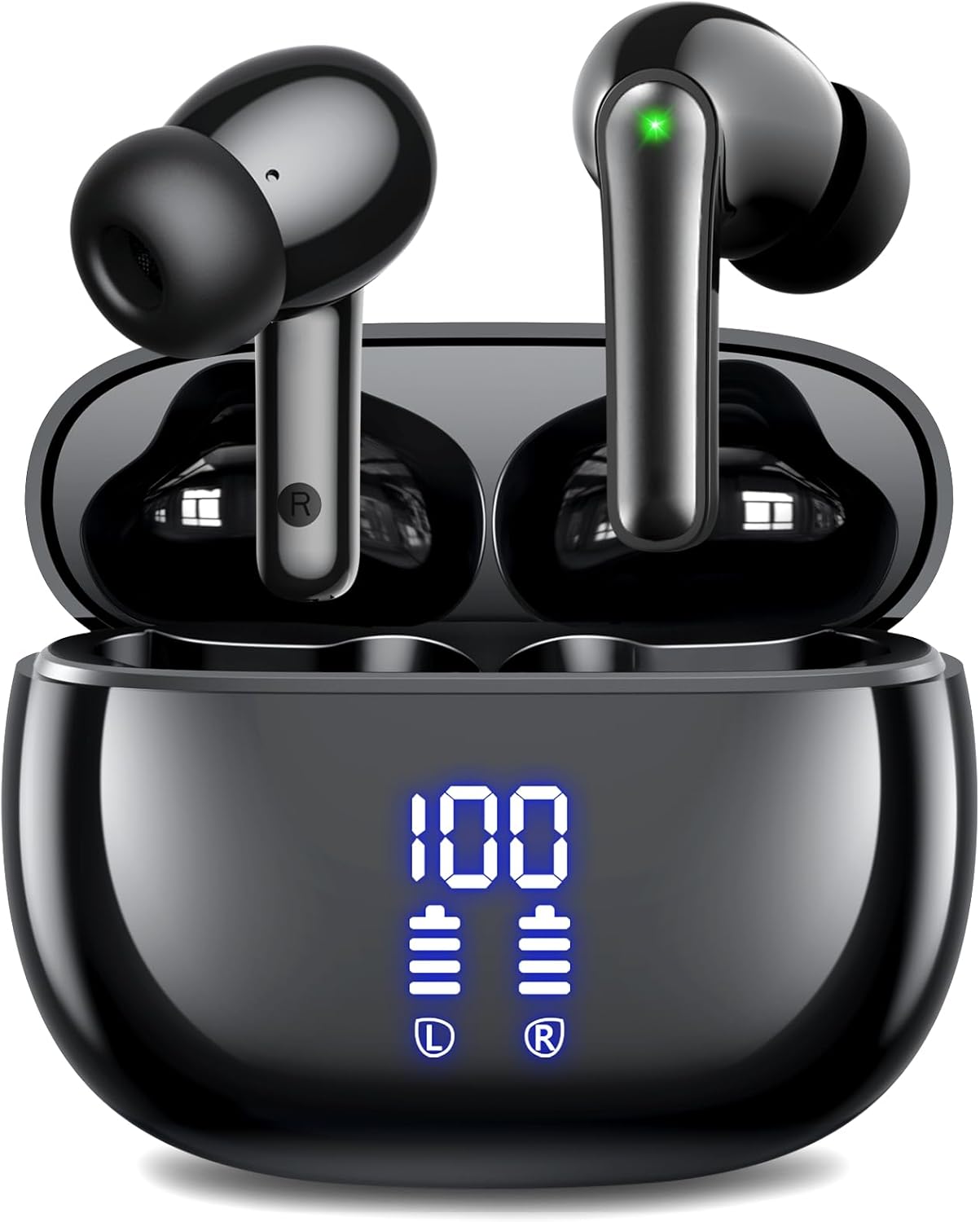 イヤホン bluetooth ワイヤレスイヤホン 【2025年 ENCノイズキャンセリング】 ブルートゥース Bluetooth5.3 自動ペアリング LEDディスプレイ搭載 最大48時間再生 マイク付き ENC搭載 Type-C充電 タッチ操作 軽量/小型 IPX7防水 片耳/両耳対応 スポーツ/音楽/通勤/通学 (ブラック) Amazonで販売中 イヤホン bluetooth ワイヤレスイヤホン 【2025年 ENCノイズキャンセリング】 ブルートゥース Bluetooth5.3 自動ペアリング LEDディスプレイ搭載 最大48時間再生 マイク付き ENC搭載 Type-C充電 タッチ操作 軽量/小型 IPX7防水 片耳/両耳対応 スポーツ/音楽/通勤/通学 (ブラック) Amazonで販売中