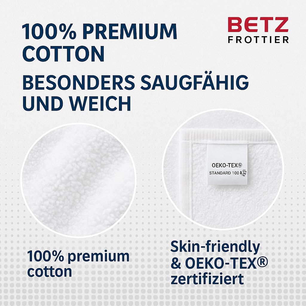 Betz Telo da Bagno Teli da Bagno Asciugamano per la Sauna XXL Dresden 100% Cotone Diverse Misure Colore Bianco Dimensione 100 cm x 200 cm
