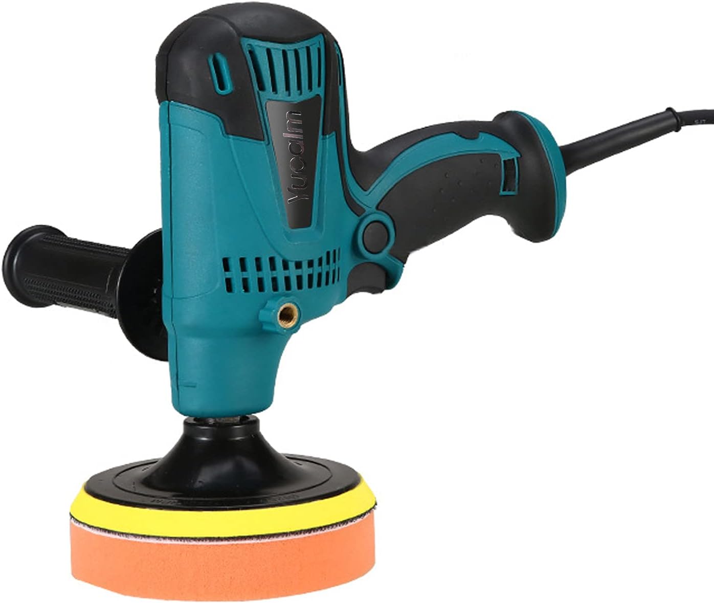 Funien ポリッシャー Yucalm電動バッファーポリッシャー5インチ研磨用サンディングワックス3600rpm車の研磨および家電用の取り外し可能なハンドルusプラグ 研磨工具