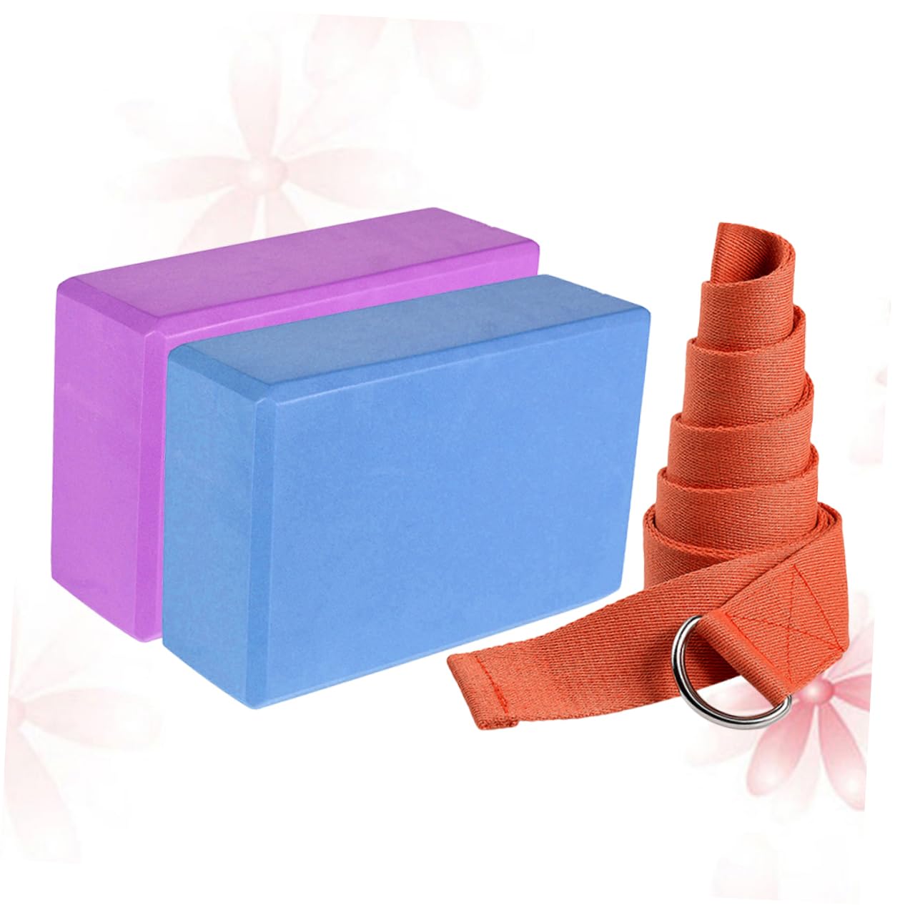 OSOLADY Eva Yoga Block Brick Set Fitness Training 2 Pack High Density Non-slip Random