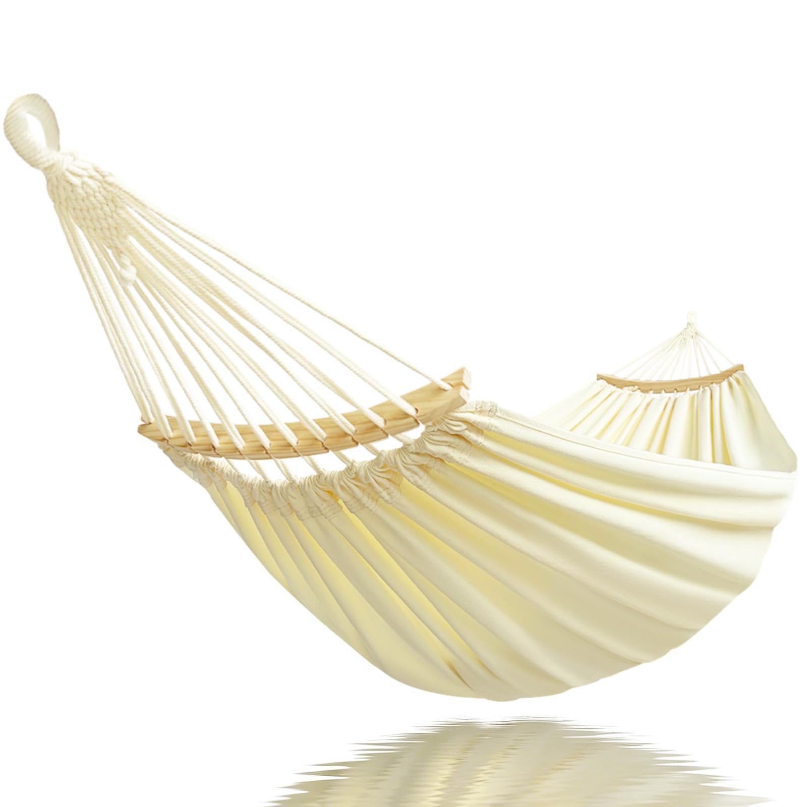 Amaca per 2 persone 220 x 150 cm tela di cotone esterni carico 300 kg