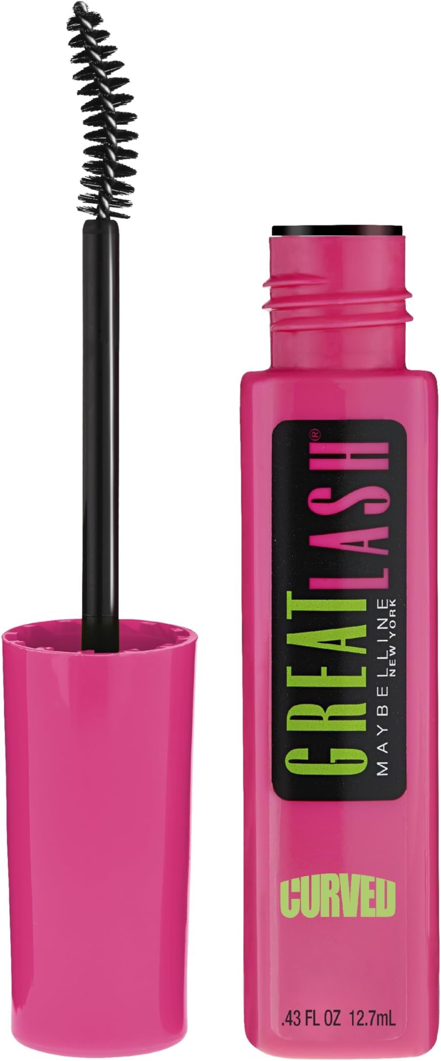 Maybelline Great Lash Curved Brush Washable Mascara 120 Blackest Black - 12.7 ml