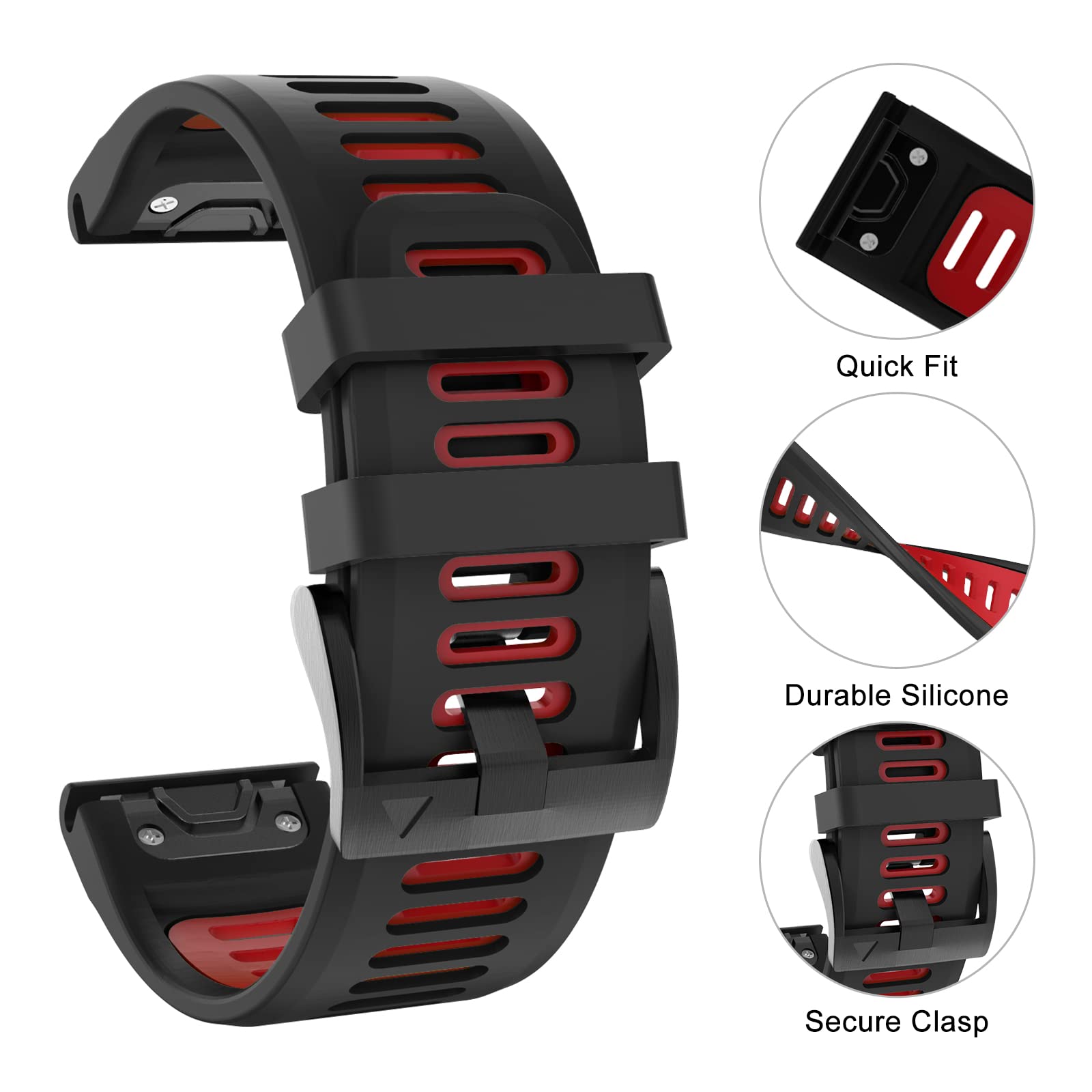 Stylisches Silikon-Armband Für Garmin Fenix Uhren – Schnell Wechseln, Super Bequem!