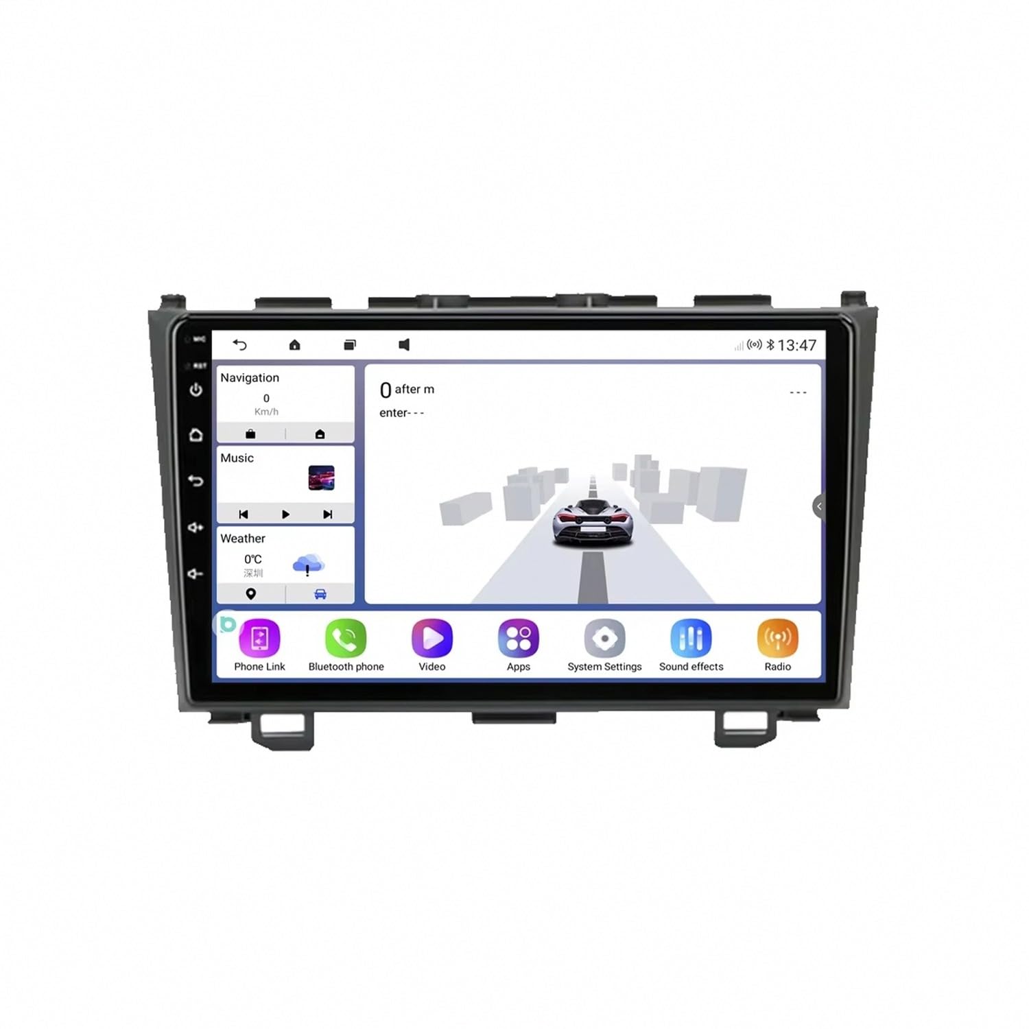 Radio de coche 2 DIN para Hyundai H1 2015-2018 con Android Auto y Bluetooth FM 8