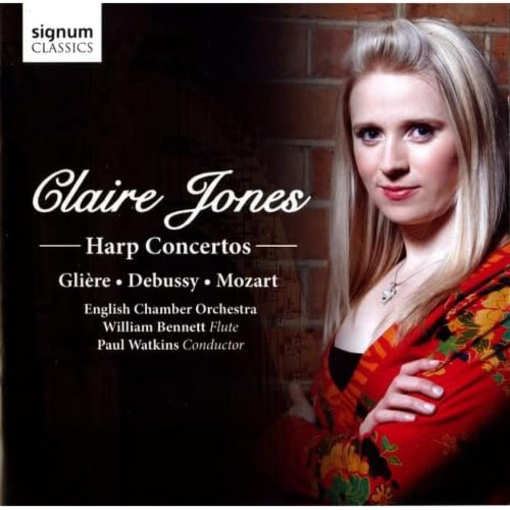 Claire Jones - Gliere/Debussy/Mozart: Harp Concertos CD Album - Used