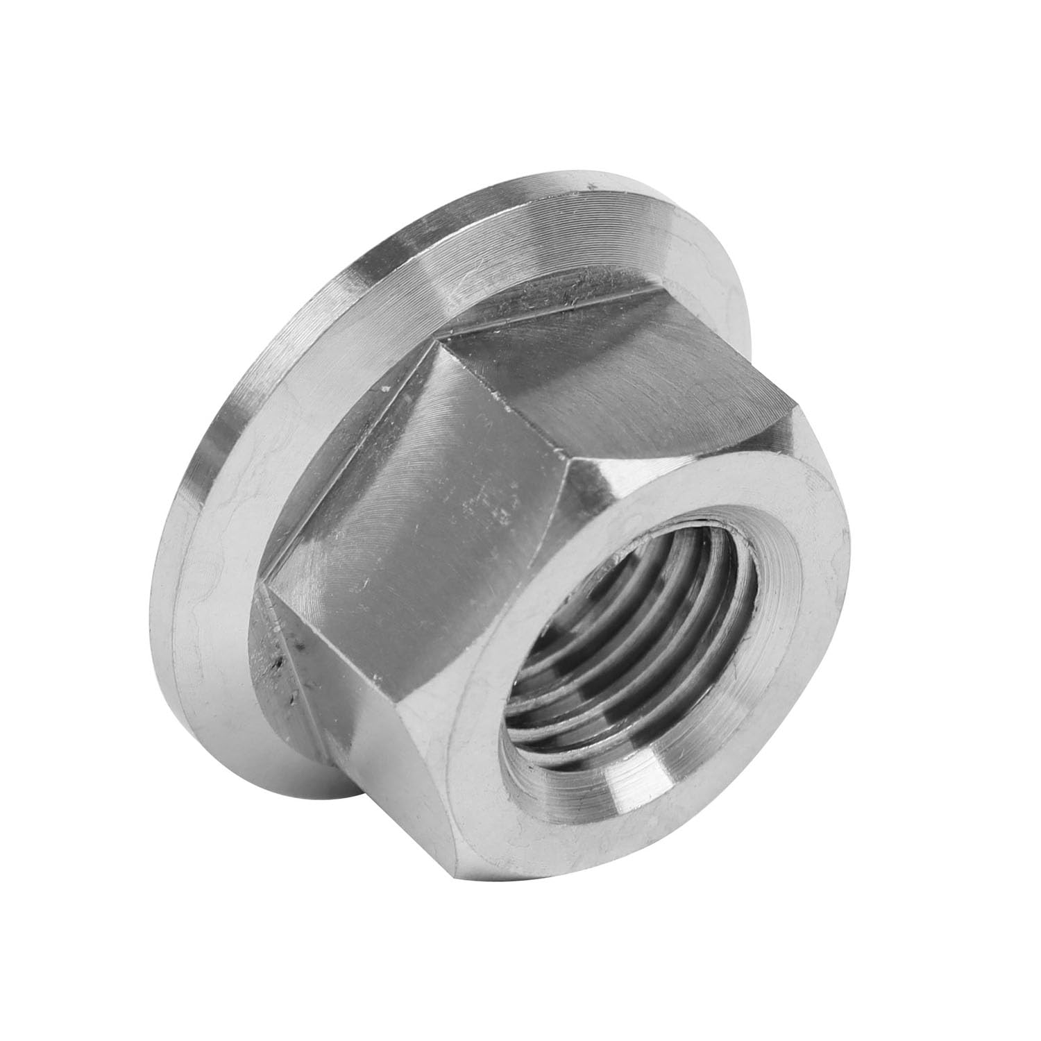 6PCS Titanium DIN6923 M5 M6 M8 M10 M12 M14 Hex Flange Nuts (M12 Pitch 1.5mm)