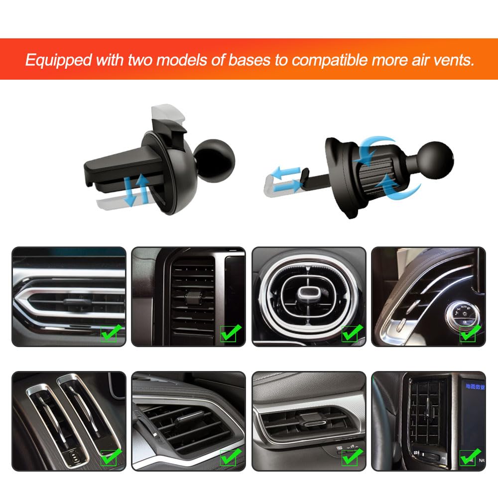 Soporte universal para teléfono móvil para ventilación de coche, estilo asiento de corredor, para teléfonos iPhone y Android, soporte para smartphone, accesorio de automóvil, SUV, RV,