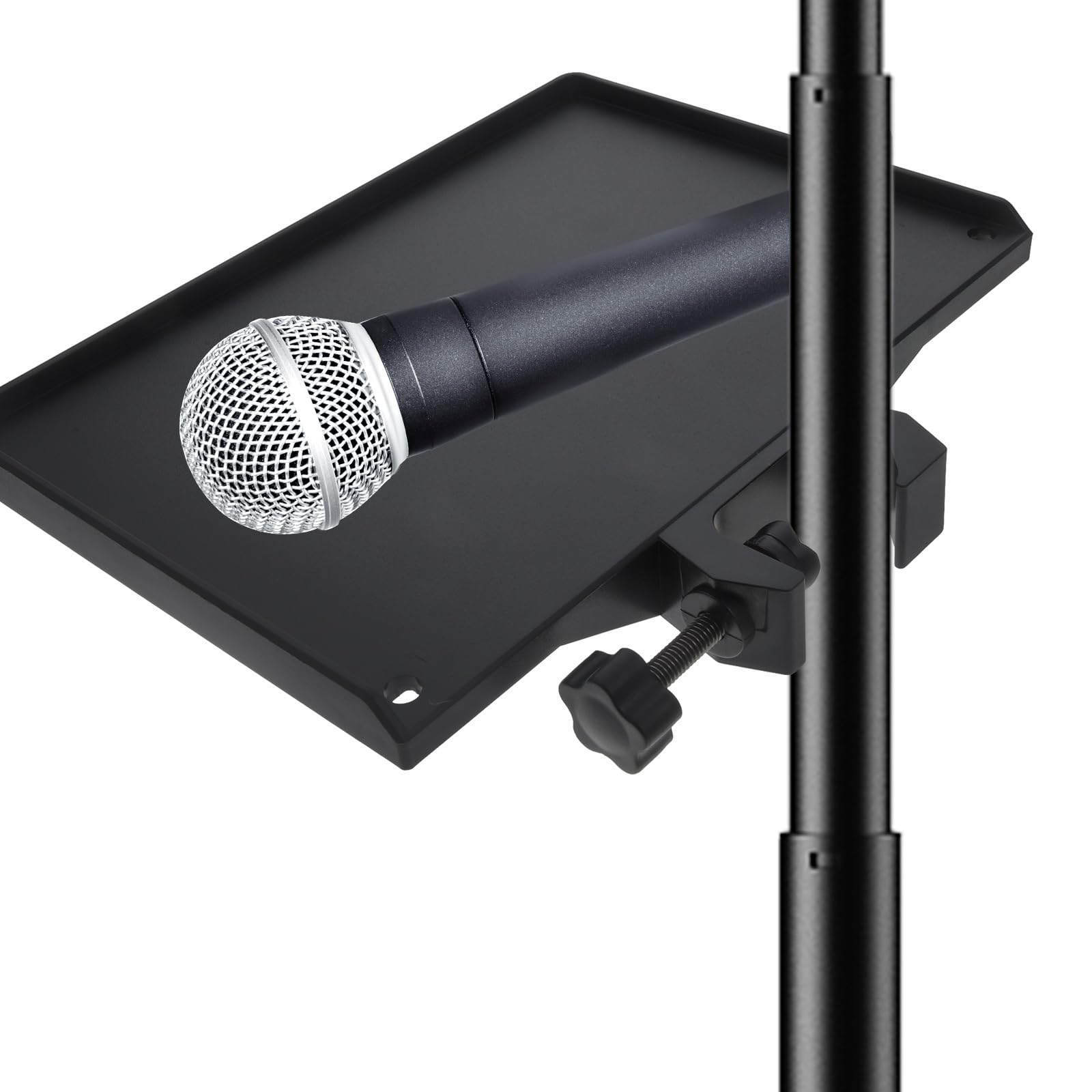 Plateau Micro Réglable Universel - Support à Pince Pour Étagère Micro, Pupitre Et Accessoires Musique