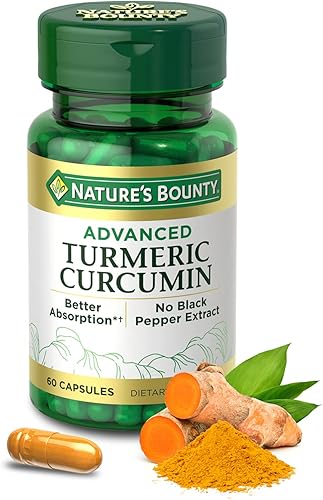 Nature's Bounty Curcumina de cúrcuma avanzada, 60 unidades