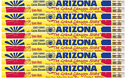 S D2386 Arizona - 36 Qty Package - Arizona State Quick Facts Pencils