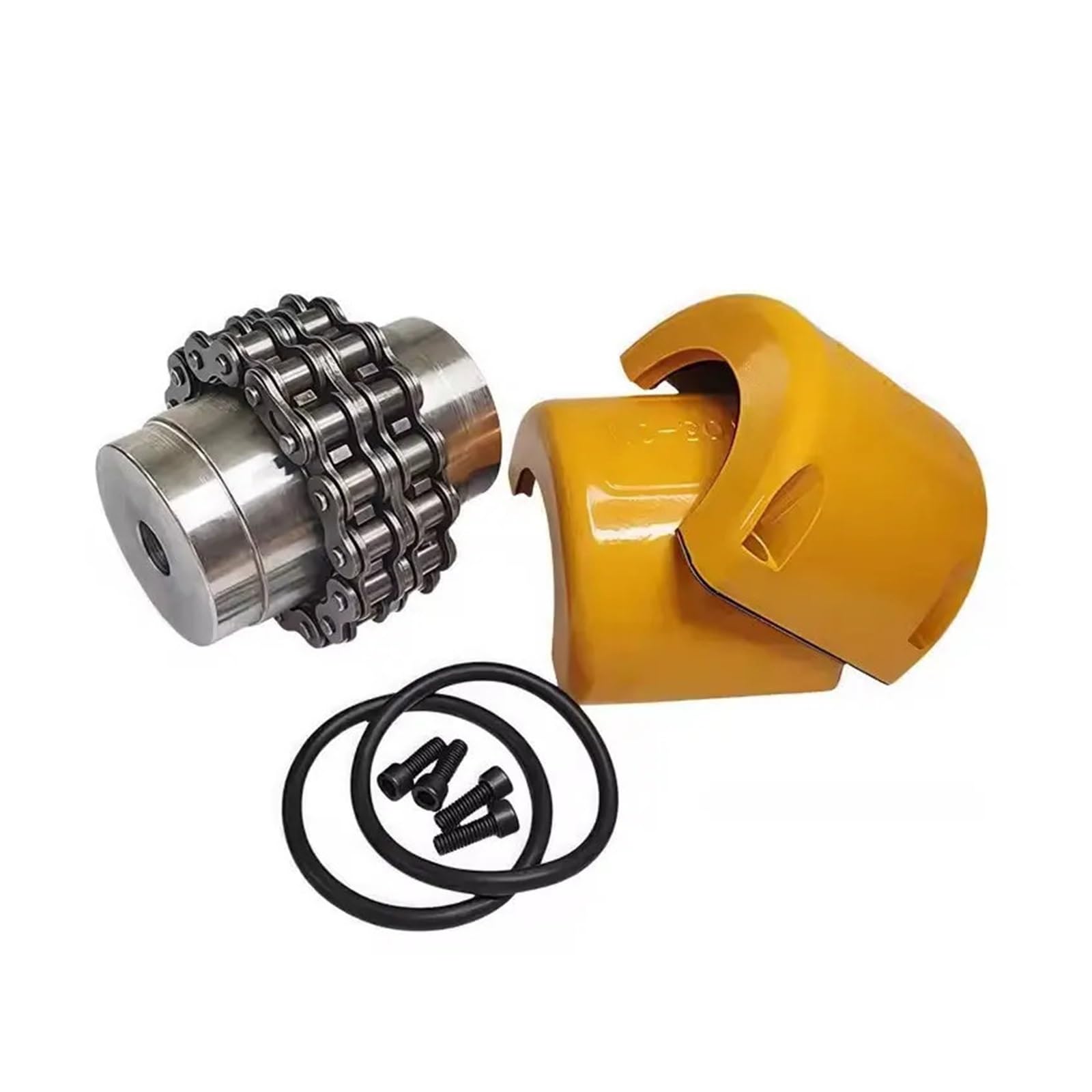 Coupleur de chaîne à pignon 1PC KC5018 18-45 KC Coupleur de chaîne à Rouleaux Accouplements avec boîtier Accouplement de pignon d'engrenage(KC5018 Hole 30-30)