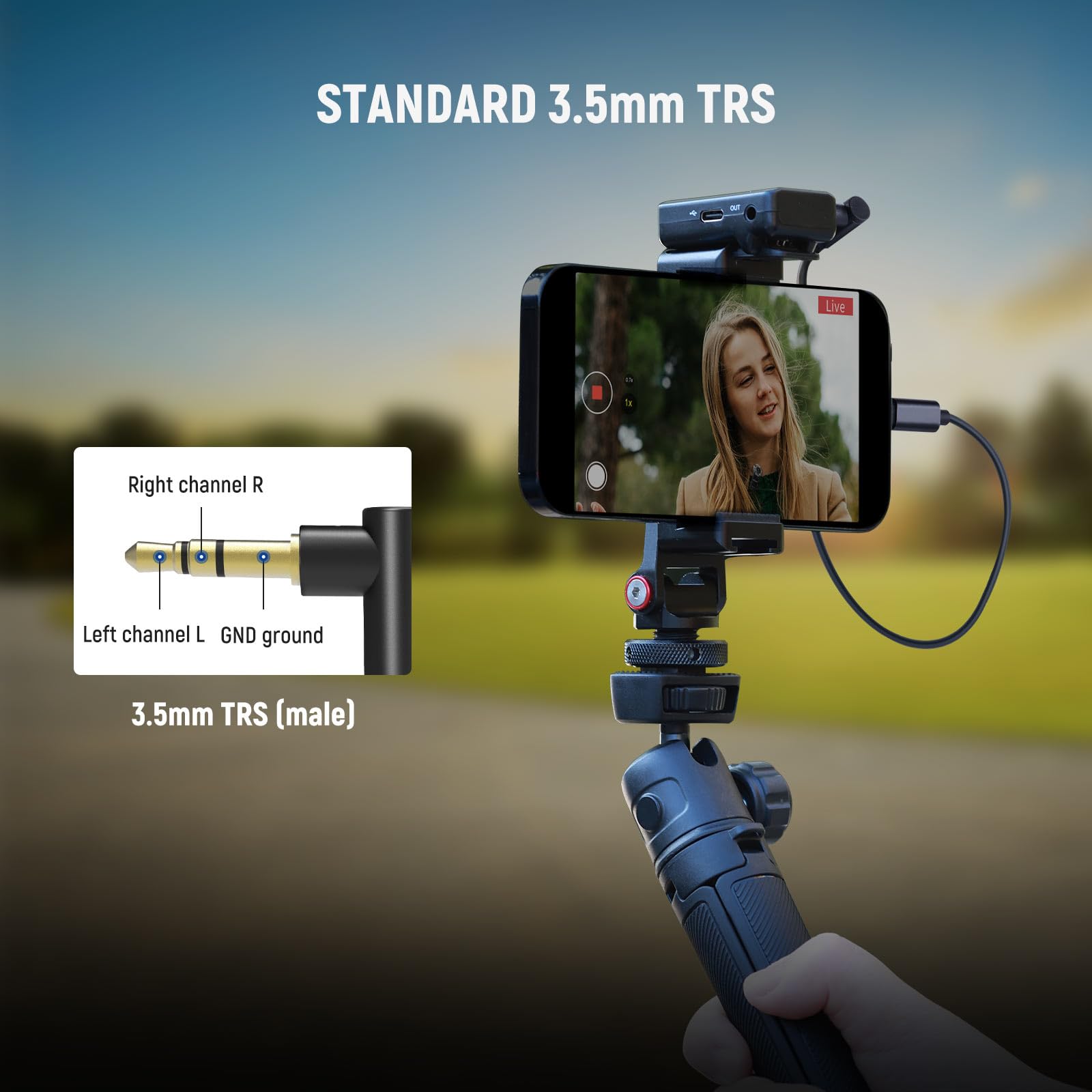 NEEWER 2 Pack Audio Cable Set, Male to Male 3.5mm TRS to USB C + 3.5mm TRS to iOS - Image 2