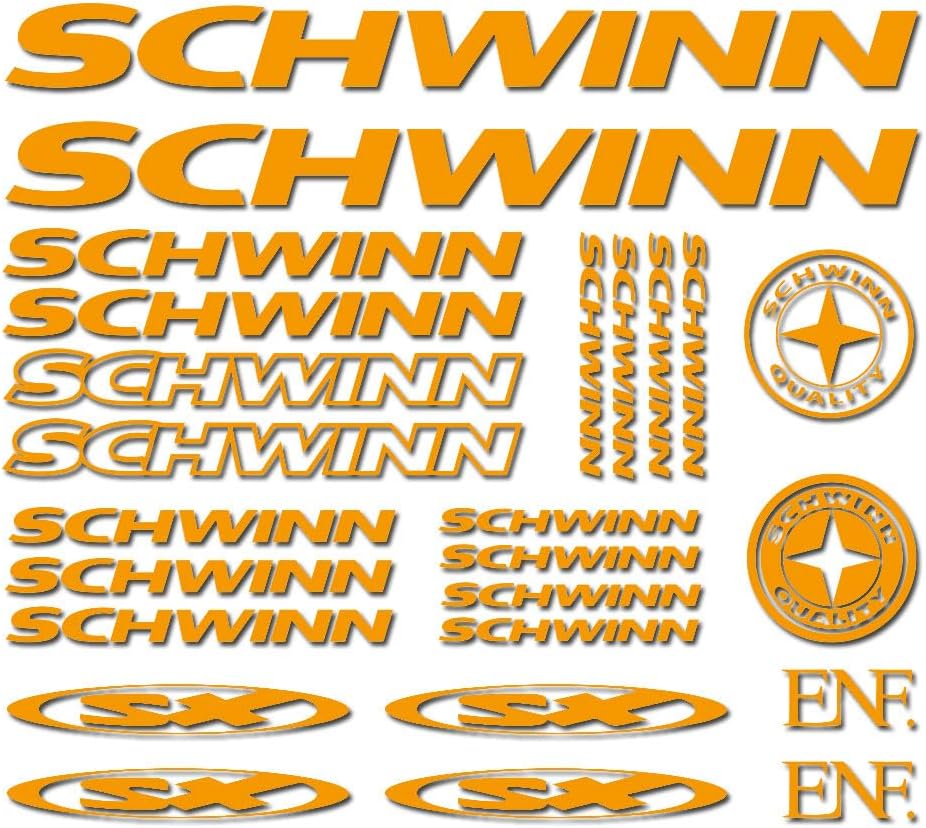 Amazon.com: For Schwinn XS ENF Bike Frame Decals/Stickers Kit BMX ...