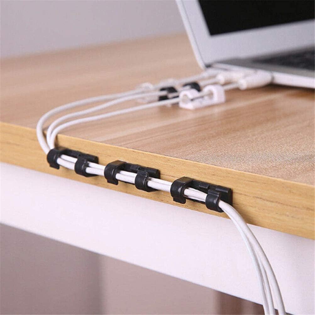 40Pcs SelfAdhesive Cable Clips Wire for Easy Cable Management in Car, Office and Home (Transparent)