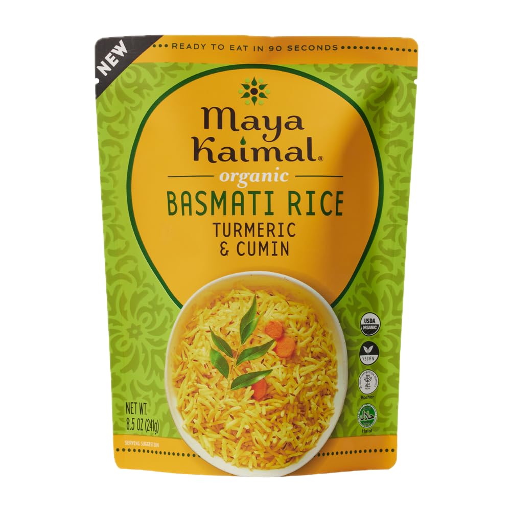 Maya Kaimal Rice Basmati Turmc Cumin, 8.5 oz