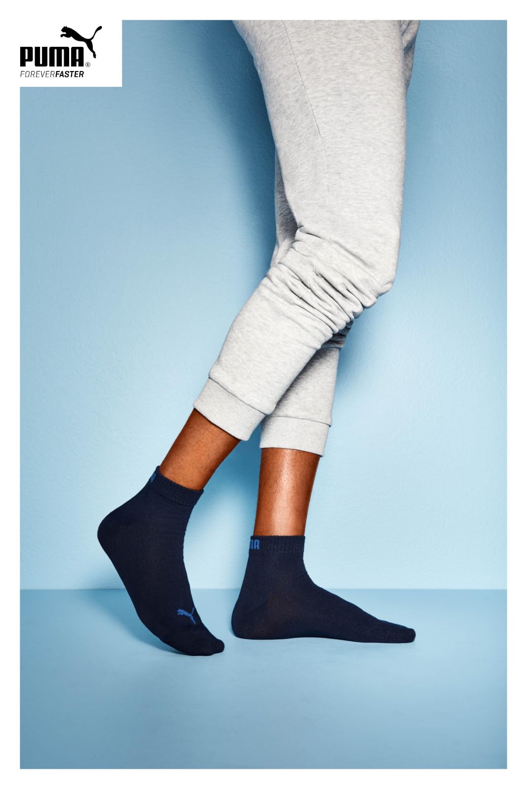 PUMA Calcetines tobilleros unisex (3 pares)