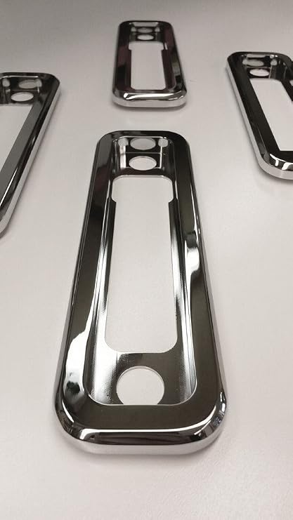 HPC Hummer H2 Smooth Chrome Billet Side Marker Light Bezel Set