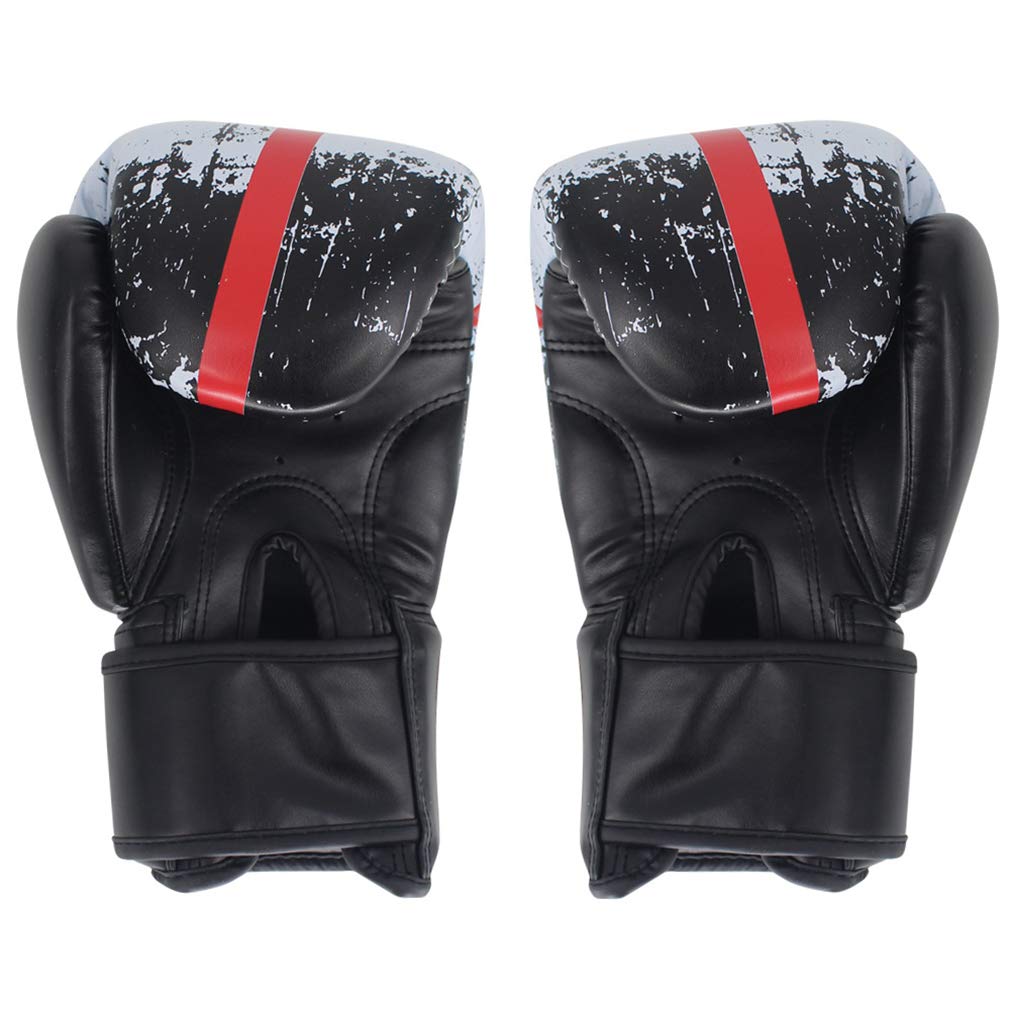 Formazione Guantoni da Boxe Fitness Esercizio Mitt, Lotta Cuoio Boxe Formazione Guanto Uomo Donna, per Sparring, Muay Thai, Kickboxing, Lottare (6 Once 8 Once 10 Once 12 Once),B,6oz