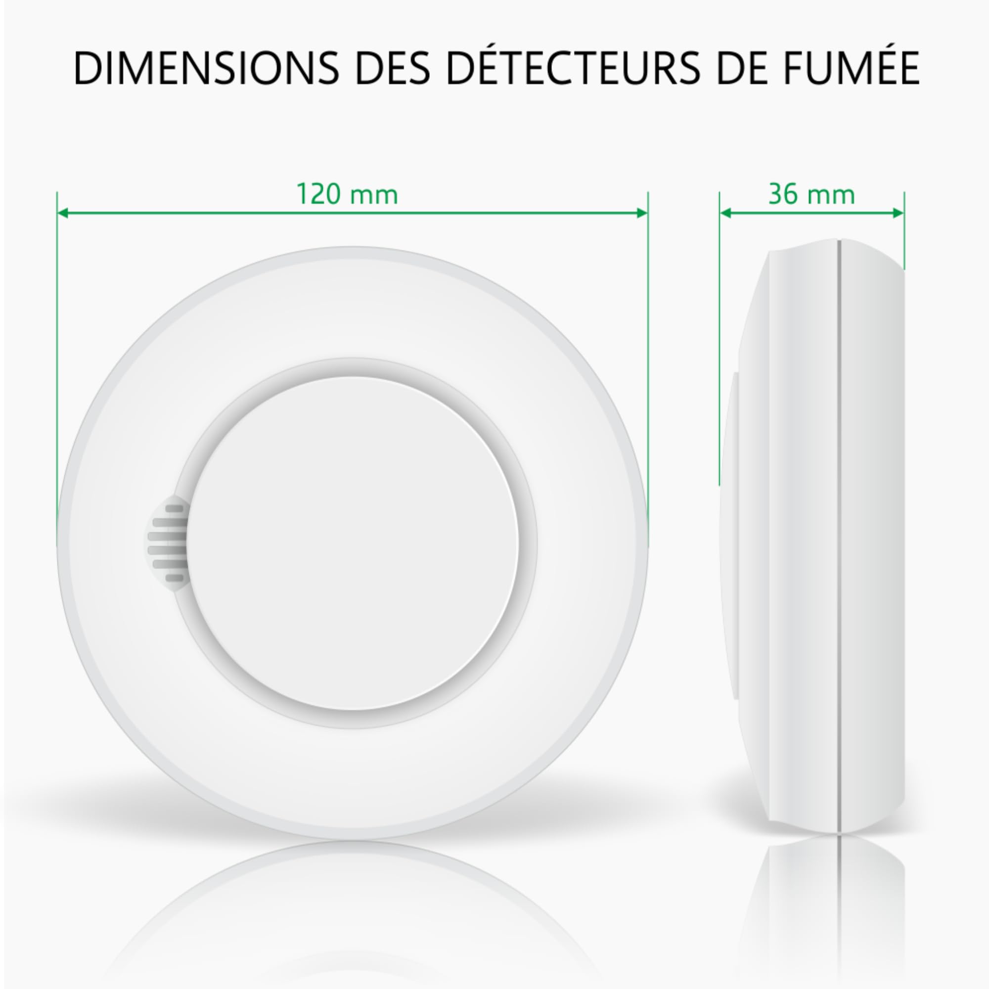 ELRO Connects SF500S Kit détecteur de fumée – Kit Complet avec connecteur K2 + 3 détecteurs de fumée sans Fil – Avertissement par Smartphone – Conforme à la Norme EN14604