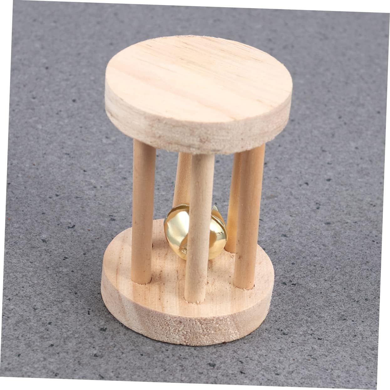 balacoo 2sets Pet Teeth Cleaning Toy Wooden Dumbbells for Hamster Rabbit Parrot Rat and Small Animals 6pcs*2