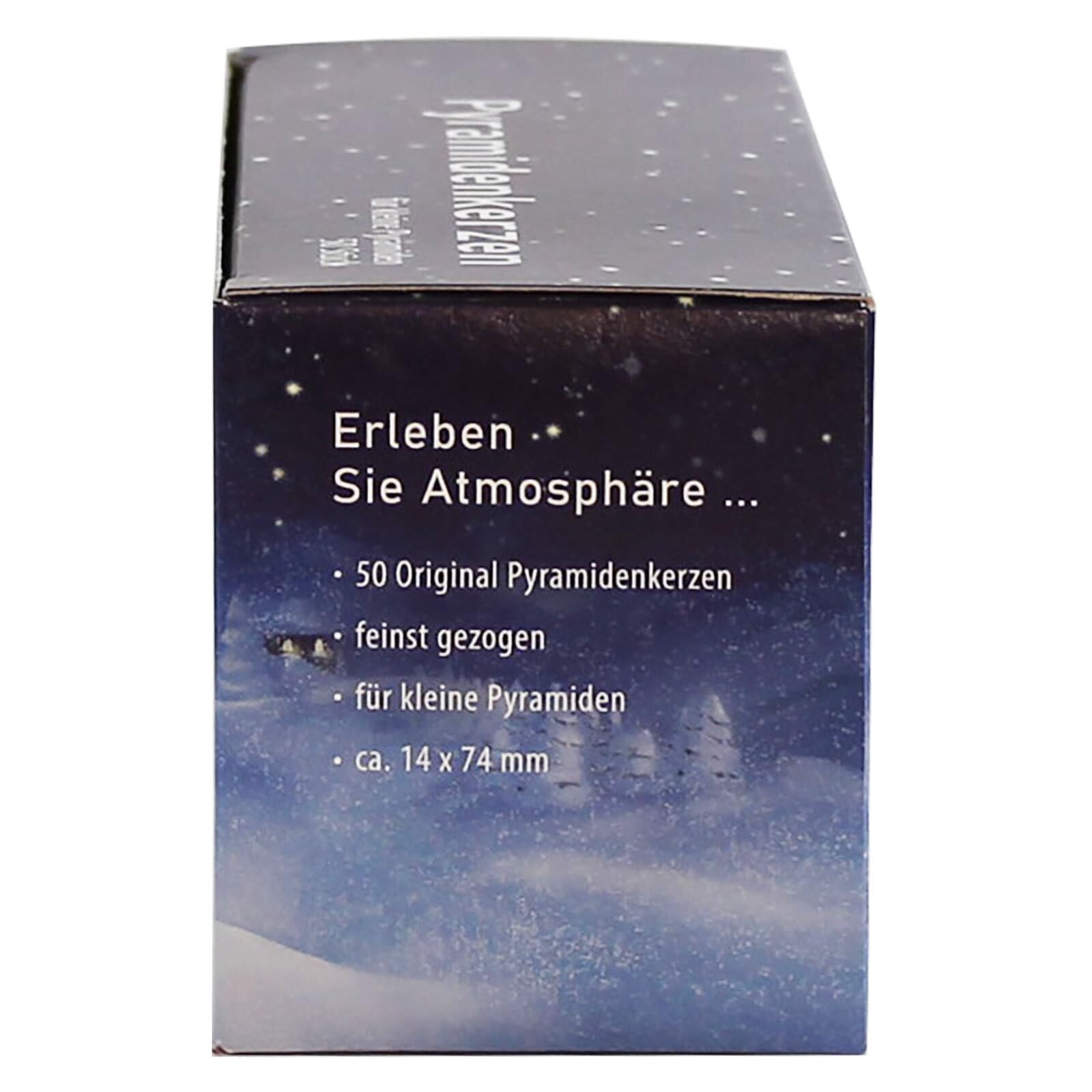 Ebersbacher Pyramidenkerzen klein, Weiß, 14 x 74 mm, 12er Pack