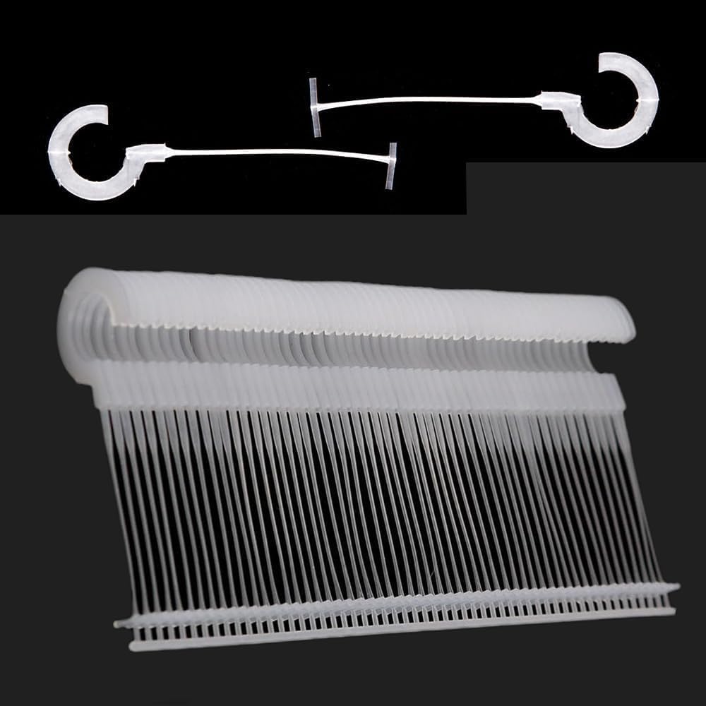 1000Pcs Plastic J Hook Fasteners,1.5 Inch Clothing Tagging Fasteners Tag