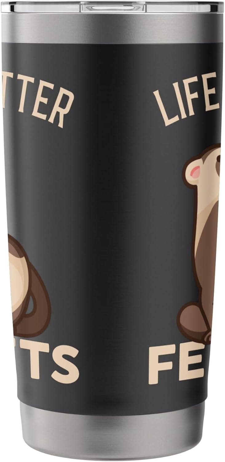 Ferret - Life is better with Ferrets Stainless Steel Insulated Tumbler - Image 4