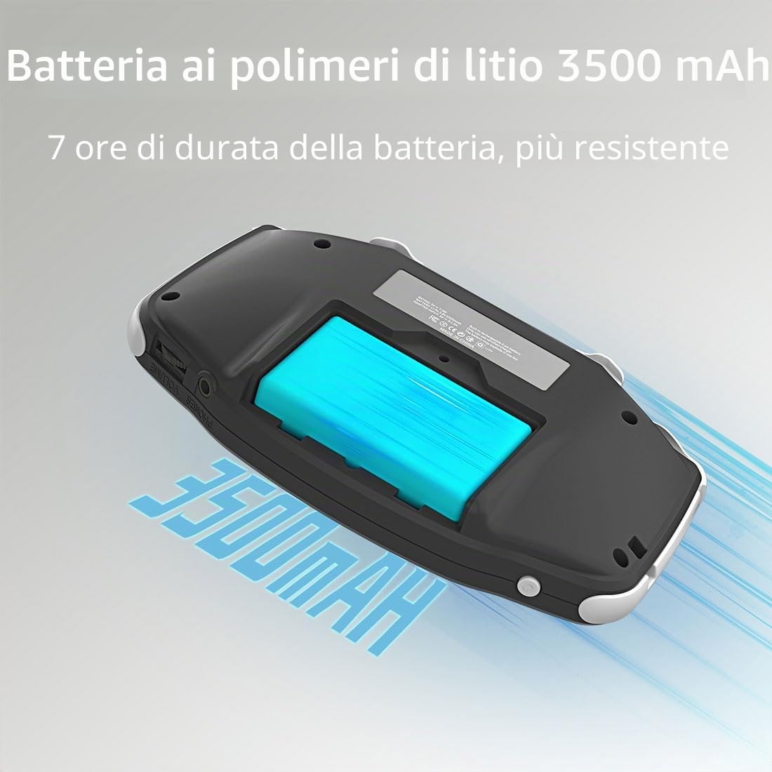 Console di gioco portatile ANBERNIC RG 34XX, 64G integrato con oltre 5000 giochi, schermo IPS da 3,4 pollici 3500mAh, supporto console retrò Wi-Fi Multiplayer e uscita TV HD