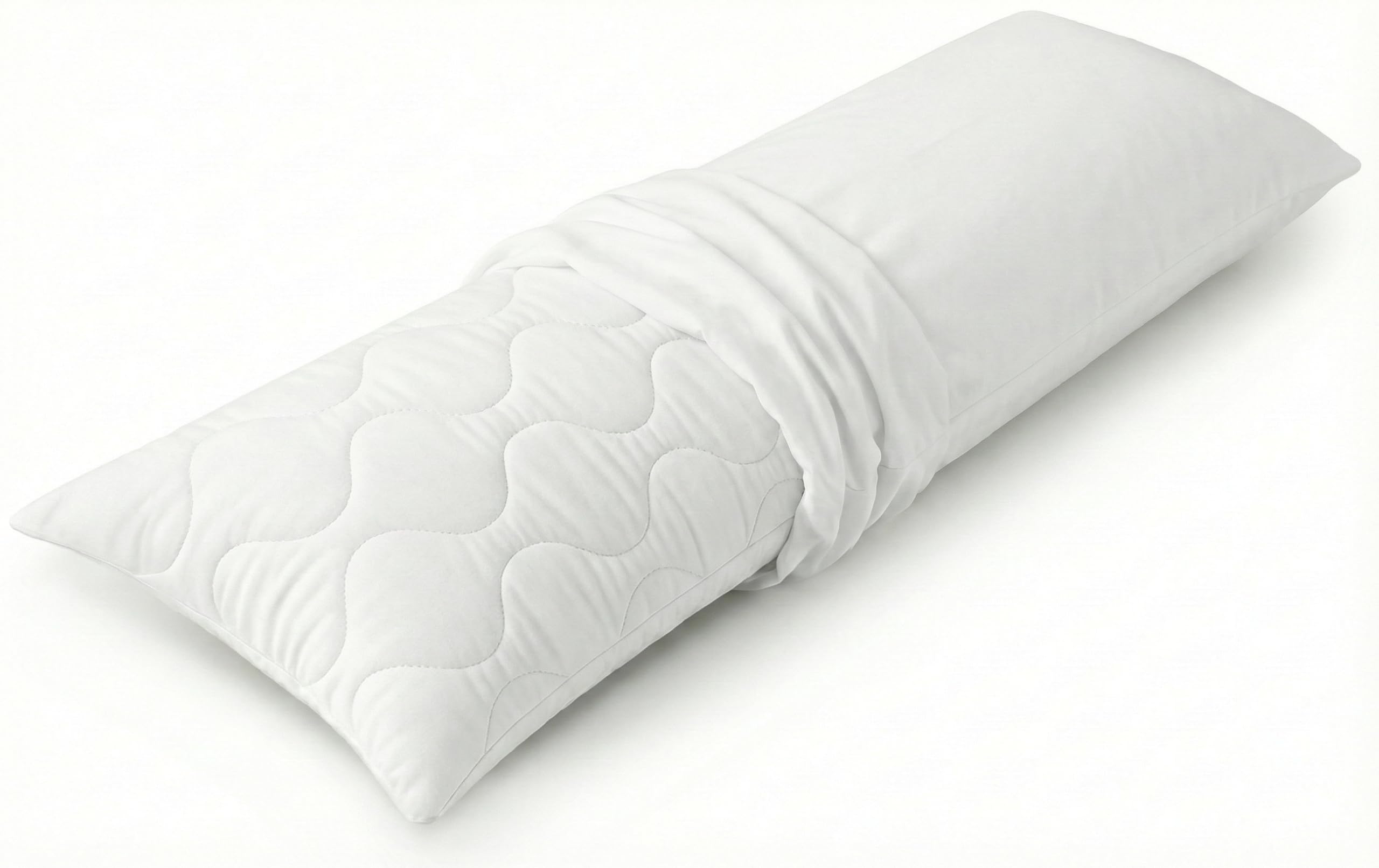 Siebenschläfer Seitenschläferkissen (Mit Bezug in weiß)