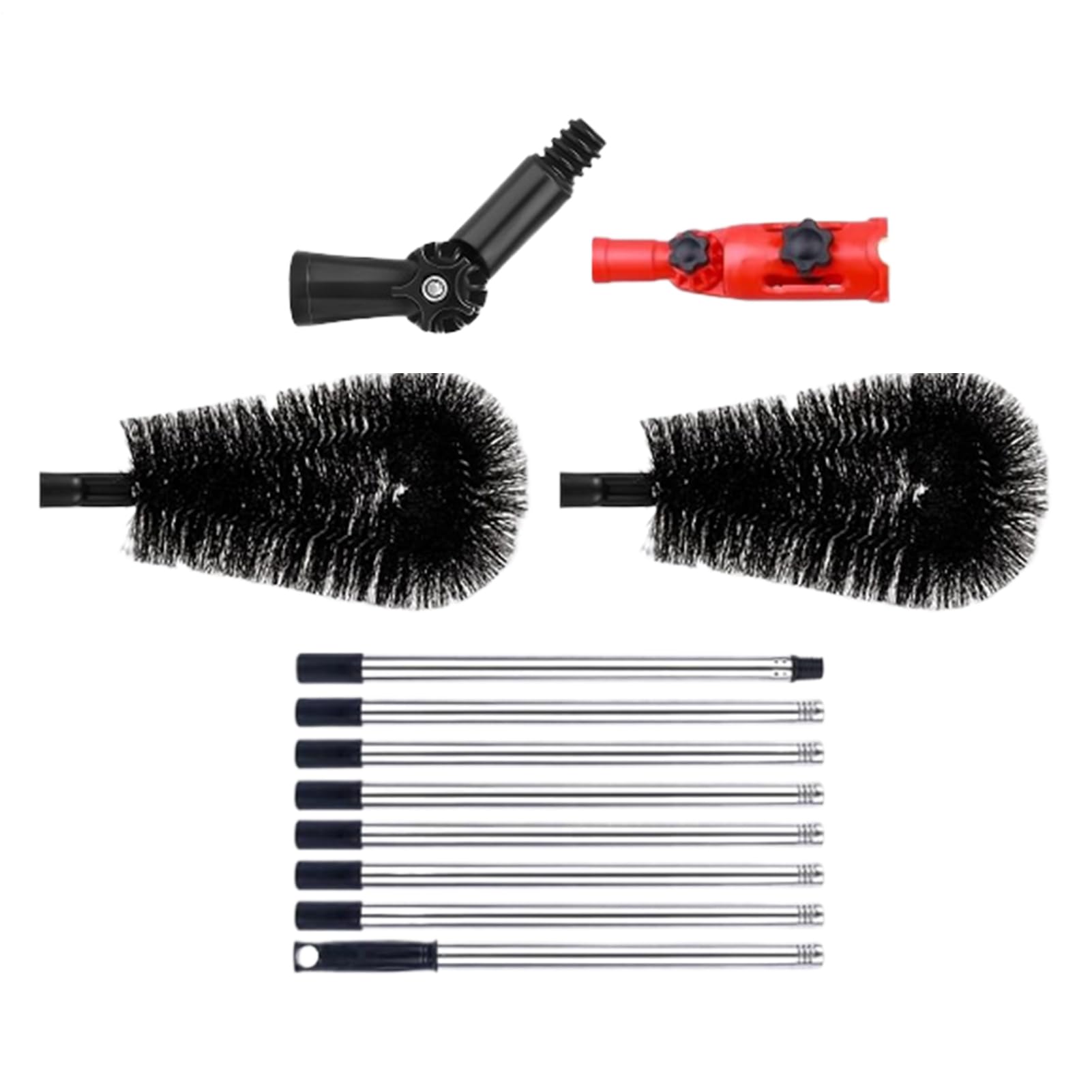 Outils de nettoyage de gouttières pluviales depuis le sol brosse toit 3,2m