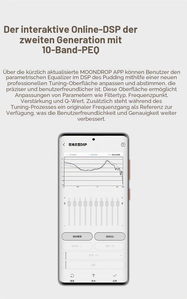 Moondrop Pudding WTS Kopfhörer, True Wireless Stereo ANC AI ENC LHDC-V 10 mm dynamischer Treiber, interaktiver DSP, Bluetooth 6.0, Musikspiel, Dual-Modus, Gelb