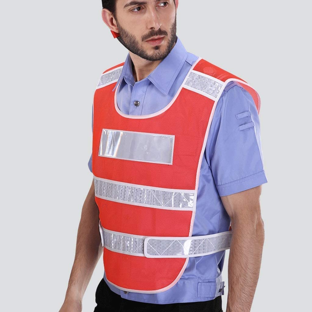 Gilet de sécurité Haute Vis, Gilet de sécurité réfléchissant ultra-haute visibilité réfléchissant avec bandes réfléchissantes argentées for la visibilité Gilet de chantier