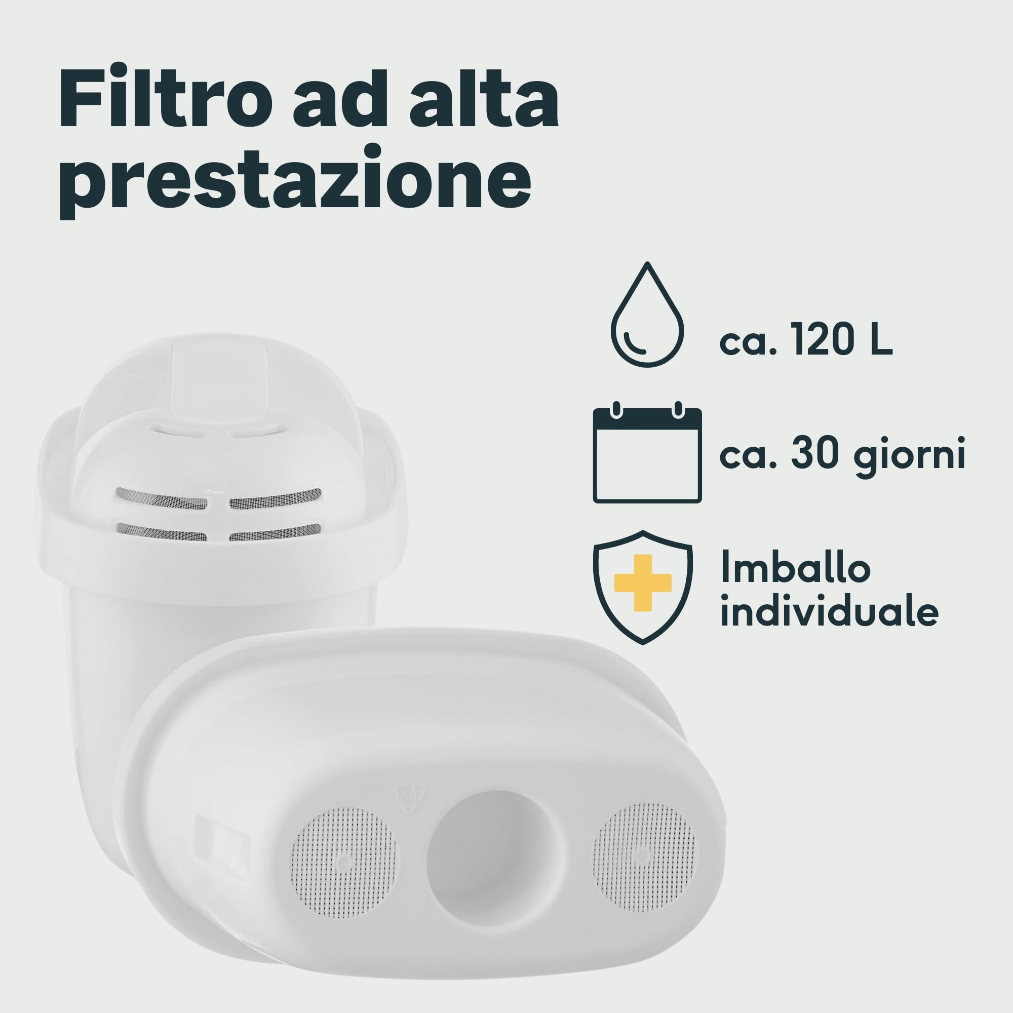 SILBERTHAL Cartucce filtro acqua 3 pz - Compatibile con Brita Maxtra - Riduce il calcare, il cloro e le impurità - Cartucce filtranti sostitutive
