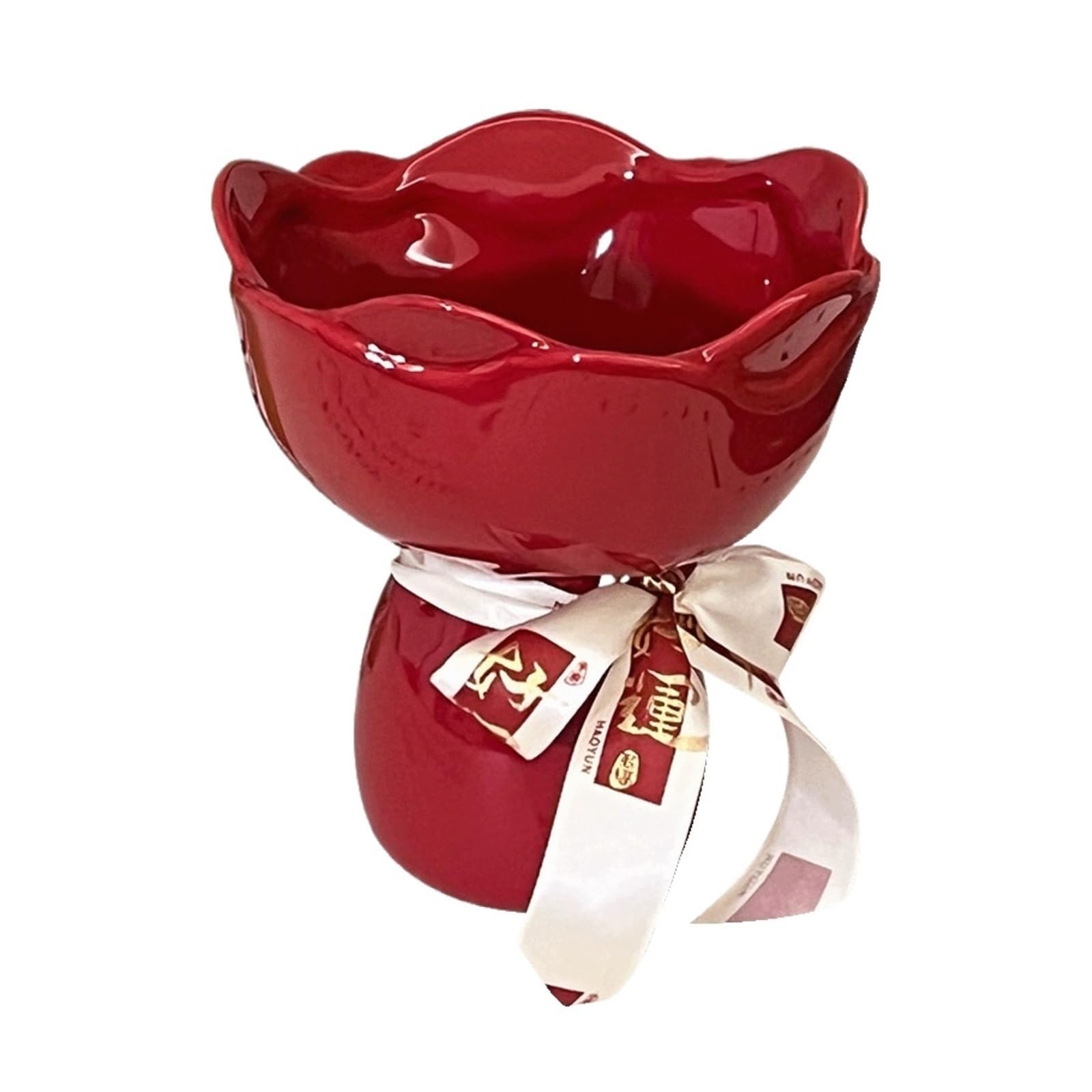 Flower Holder Irregular Shape Ceramic Flower Vase For Home Ornament For Centerpiece