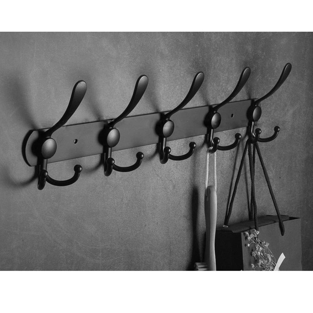 HANGER Kleiderablage Wand Wandgarderobe Kleiderhaken aus Edelstahl Haken 12/15/18/21/24/30 Robe Hut Handtuch Kleiderhalter Schwerlast Aufhänger 3er für Badezimmer Schlafzimmer Toilette Küche Tür Büro