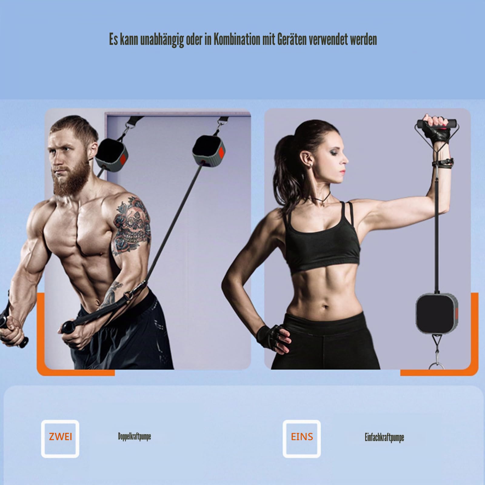 Krafttrainings-Puller, Fitness-Widerstandsmaschine, verstellbarer Widerstand, Rudergerät für Zuhause, Fitnessstudio, Workout, Krafttraining, Trainingsgeräte