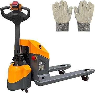 APOLLOLIFT Electric Pallet Jack, 3300lbs Capacity 6-8H Long Runtime | 48" x27" Forks Full Electric Pallet Jacks with Emergency Key Switch Pallet Truck for Narrow Space