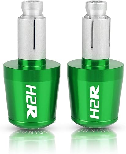 Tapa de extremo de mango de motocicleta compatible con Kawasaki Ninja H2R 2015-2018 - Tapón de extremo para manillar de motocicleta