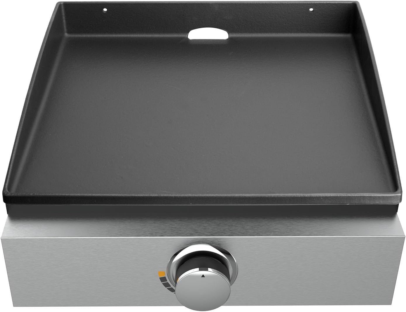 Cast Iron Flat Top Grill Griddle for Blackstone 17 inch Table Top Griddle with Back Grease System, Replacement for Blackstone 17" Portable Grill, Come with Accessories Kit